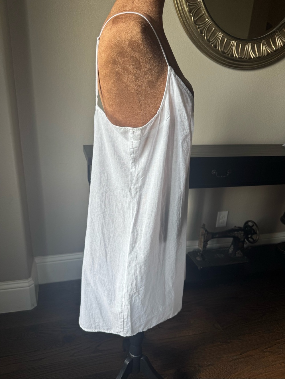 Frame NWT White Cotton Slip Dress XL - Picture 4 of 8